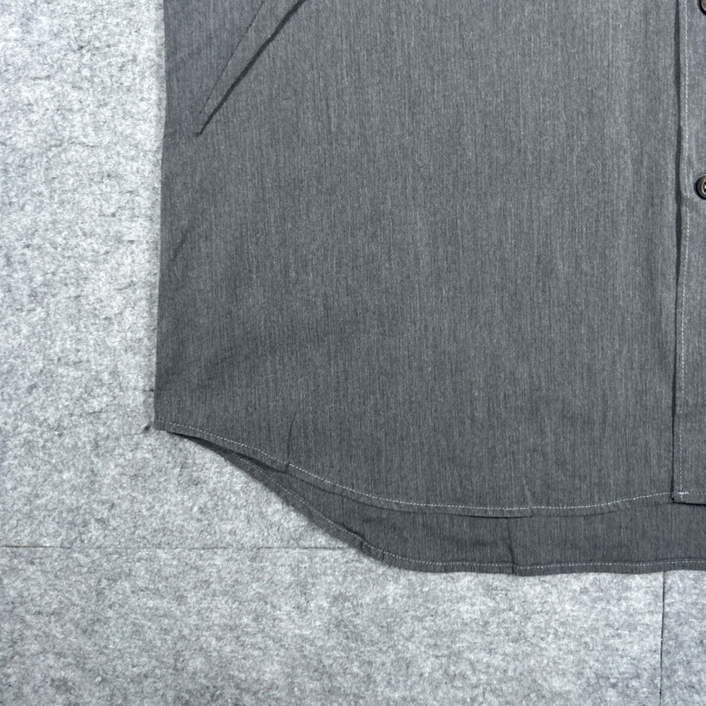 Prada Button Up Shirt Mens 41/16 Gray Long Sleeve‎ Made In Italy Luxury Designer - Picture 6 of 15